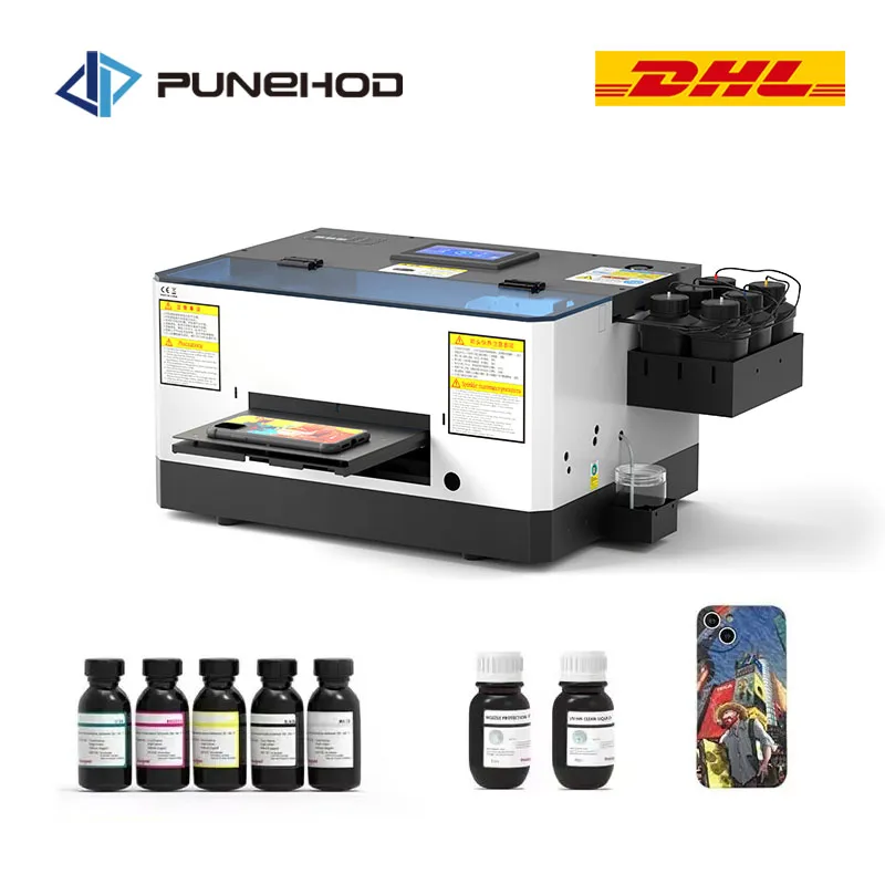 A5 UV Flatbed Printer EPSON L800 Phone Case DIY Photo Mini UV Printer Machine For Liquid Silicone Metal Wood Acrylic Phonecase