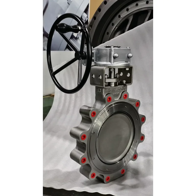 Double-Offset Stainless Steel CF8M Lug Type Pneumatic Tight Shutoff RPTFE Seated High Performance Oil/Water High Temperature