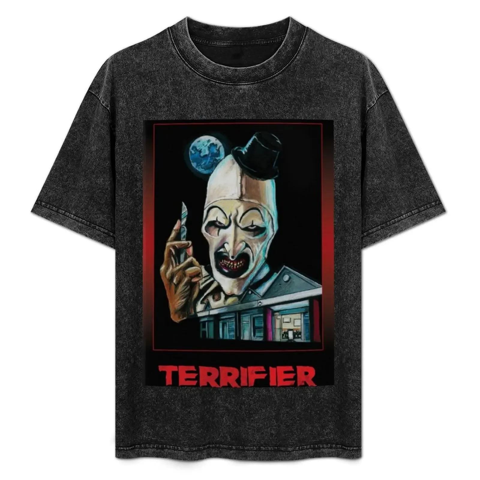 

Terrifier movie horror art the clown T-Shirt Clothing Aesthetic clothing oversized t shirt Men's t shirts