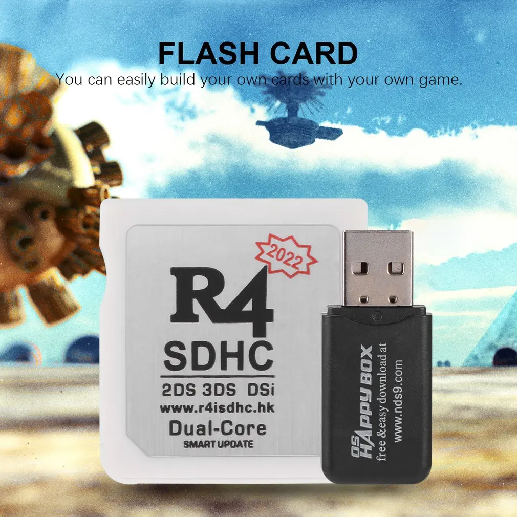 2024 New R4 SDHC Adapter Secure Digital Memory Card Burning Card Card Flashcard Durable Material Compact and Portable Flashcard