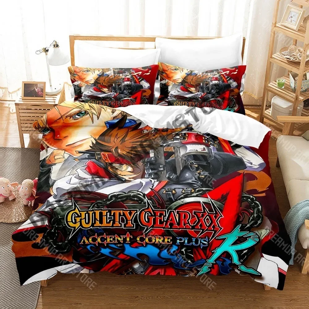 

Комплект постельного белья с 3D принтом GUILTY GEAR STRIVE Single Twin Full Queen King Size, комплект постельного белья для взрослых и детей, комплекты пододеяльников для спальни, кровать в стиле аниме