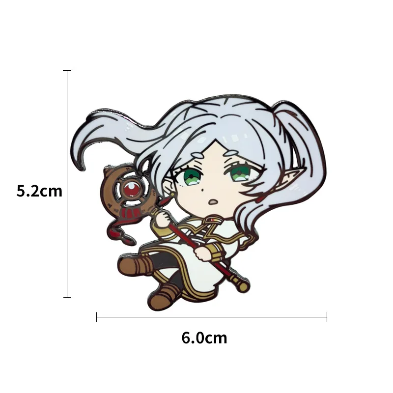 Anime Elves and Brave Men Brooch for Clothes Hard Enamel Pins Lapel Pins for Backpack Metal Badges Manga Collection Jewelry