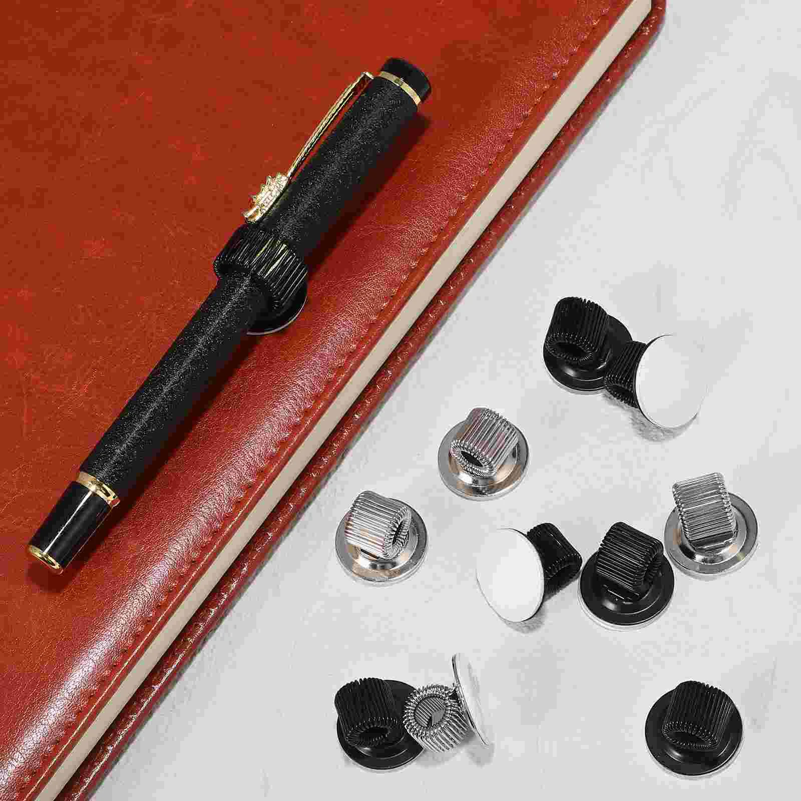 Pinces à stylo en métal pour hommes, supports de marqueurs à clip, pinces à crayon, boucles à ressort, pinces en fibre, 20 pièces