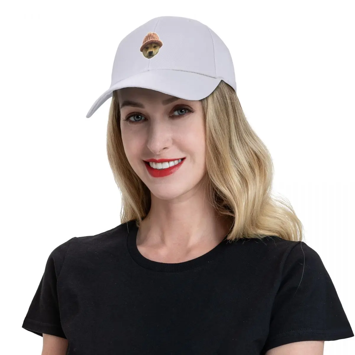 DOG WIF HAT - WIF Meme Coin Cryptocurrency dogwifhat Baseball Cap fishing hat Rave Hat Beach Women Beach Fashion Men's