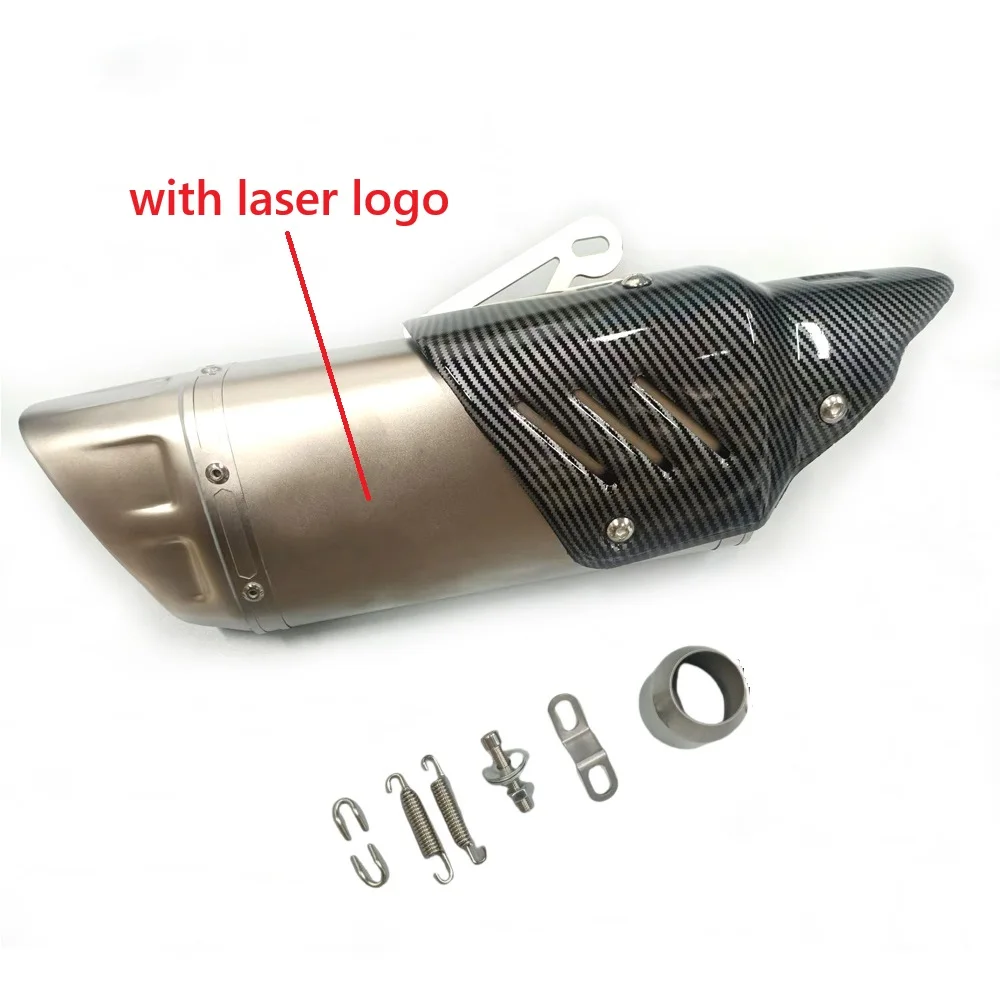 

51MM Universal Motorcycle Exhaust Muffler Tube Racing High Quality Motorcycle for MT07 MT09 z900 z400 ninja400 gsx250 gsx750