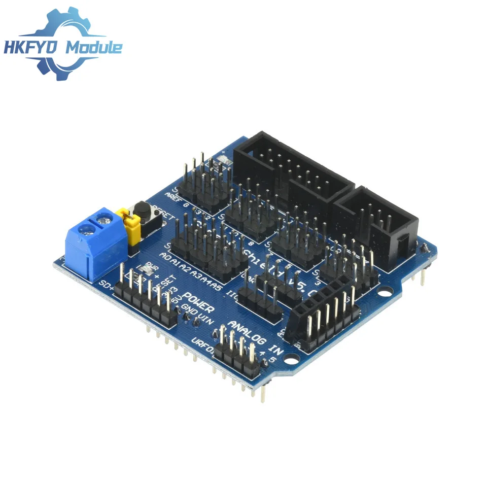 Плата расширения сенсора V5.0 для UNO MEGA R3 V5 Для Arduino, электронные строительные блоки деталей робота