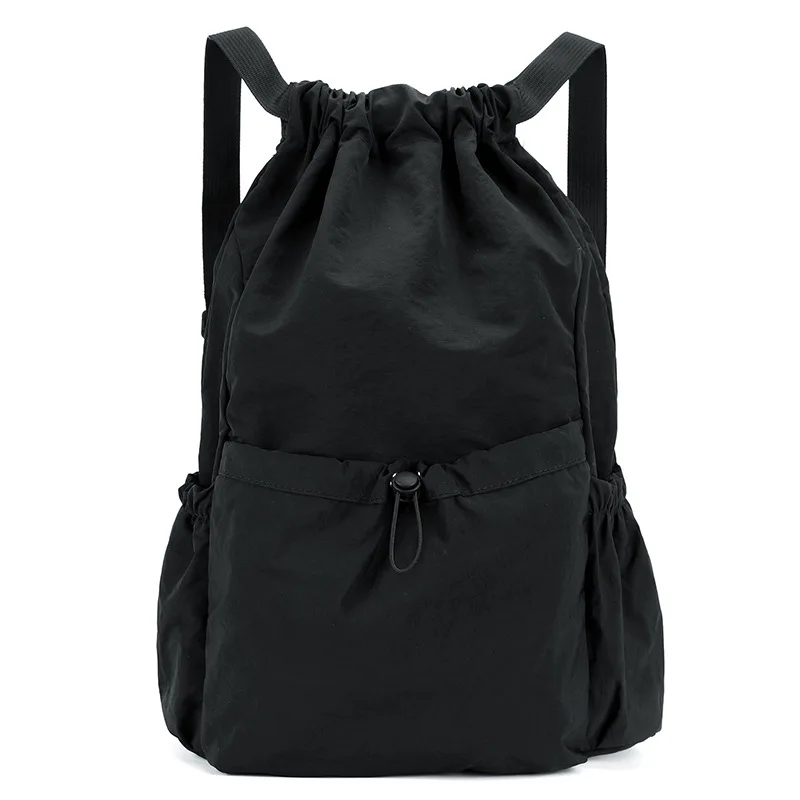 Fashionable Lightweight Drawstring Backpack: Large-Capacity Waterproof Sports Bag for School, Books, Outdoor Activities, Travel