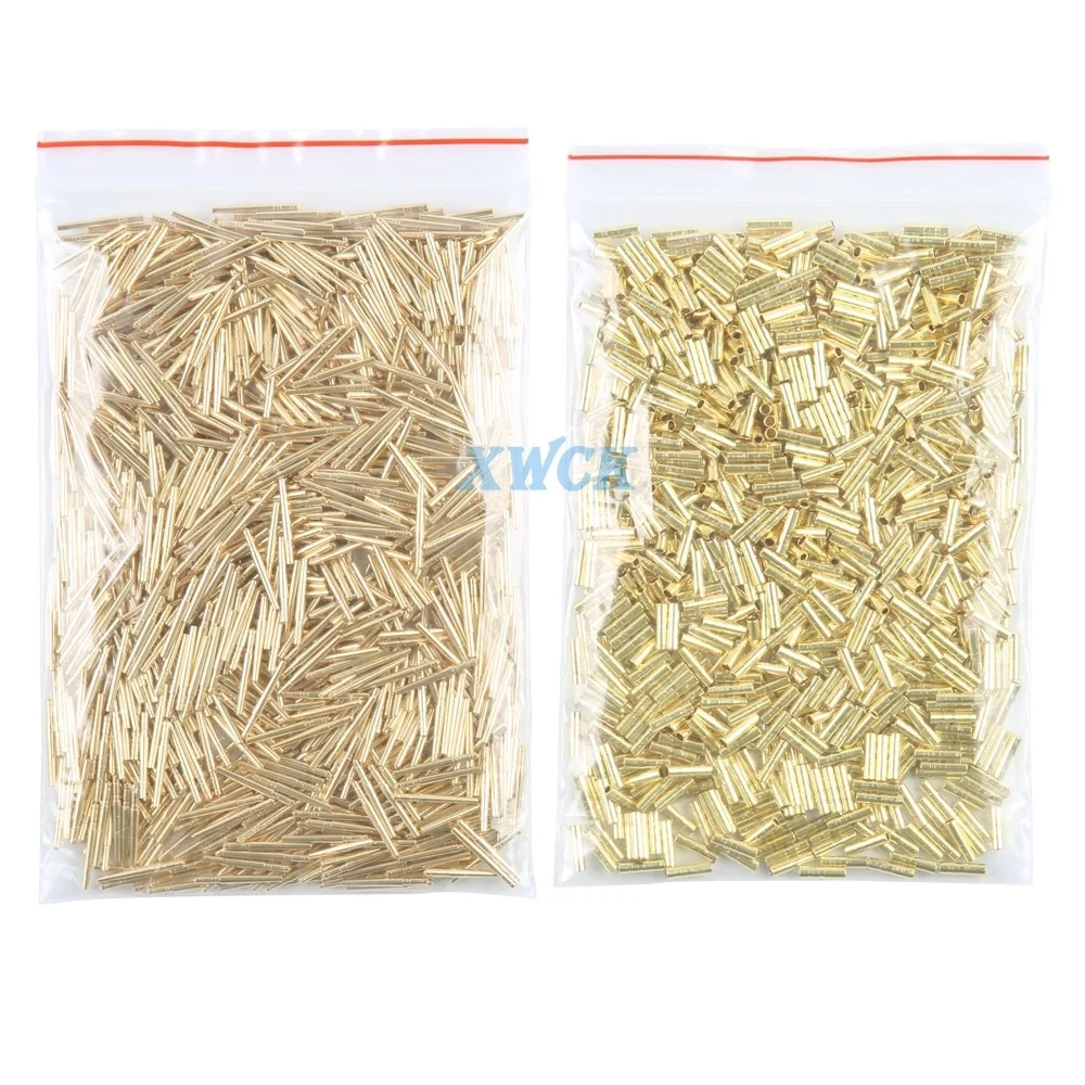 1000sets Dental Special sets of Brass Nails Dental Dowel Pins Laboratory 1000 pins and 1000 sleeves For Dental Lab Tool