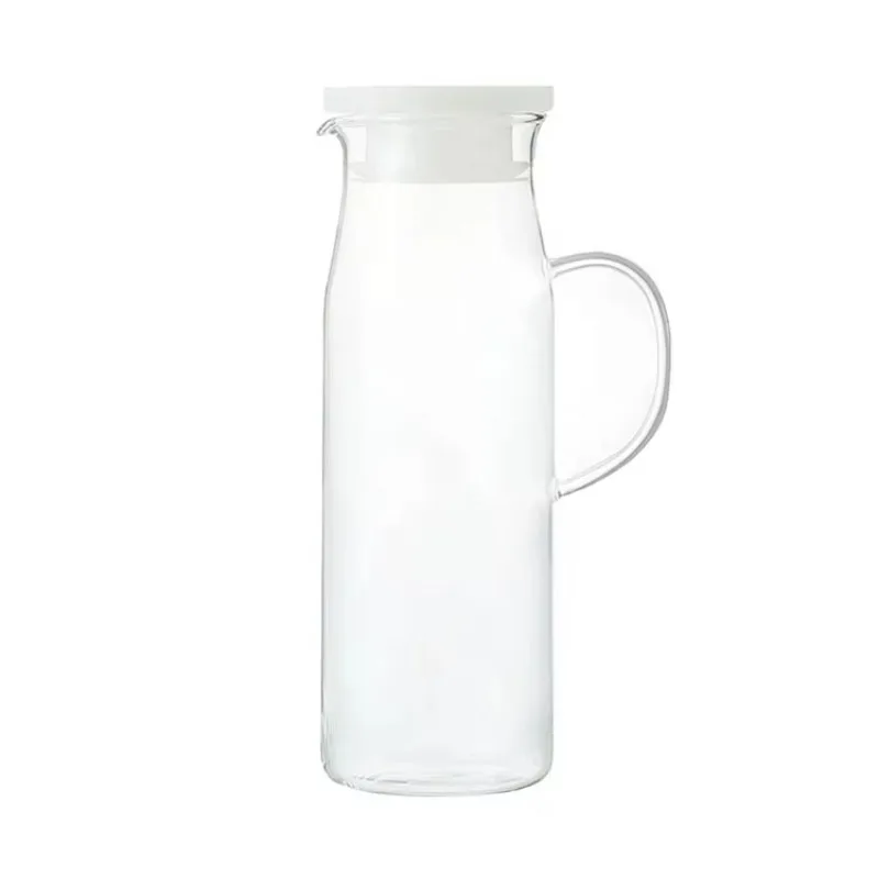

Large Capacity Glass Cooling Kettle with Lid Handle and Filter - Premium Drinks with Stylish Design