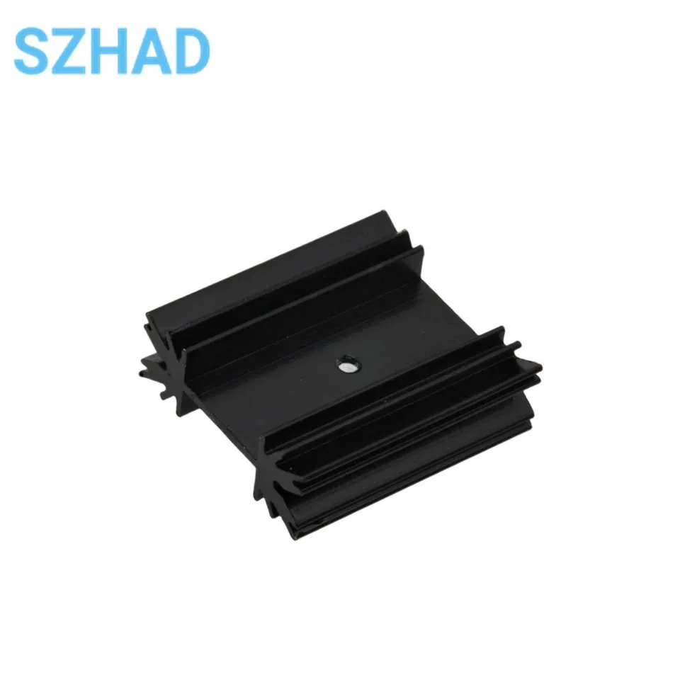 Transistor Heat Sink Block 38X34X12MM Electronic Audio TO-247 Triode Aluminum Radiator