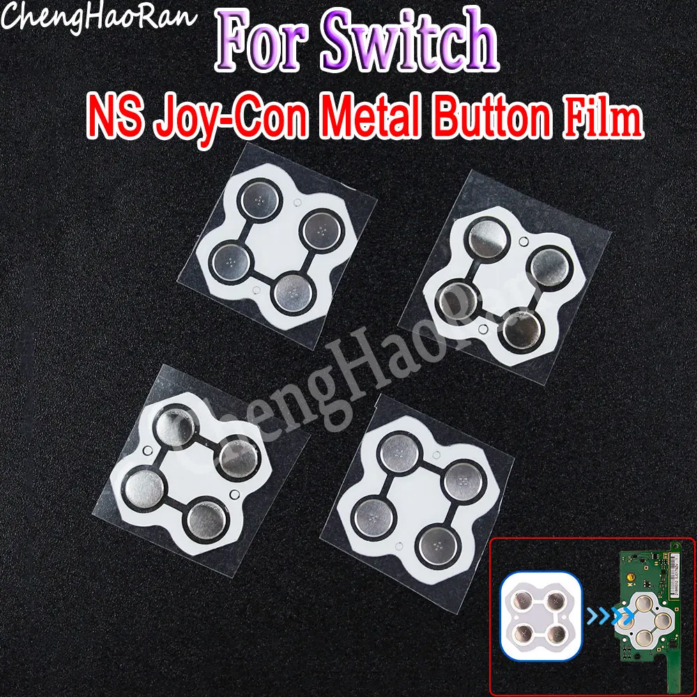 

2Pcs ABYX Button Film Sticker D Pad Dome Snap PCB Board Button For Switch Joy-Con Controller Metal Button Film Replacement Parts