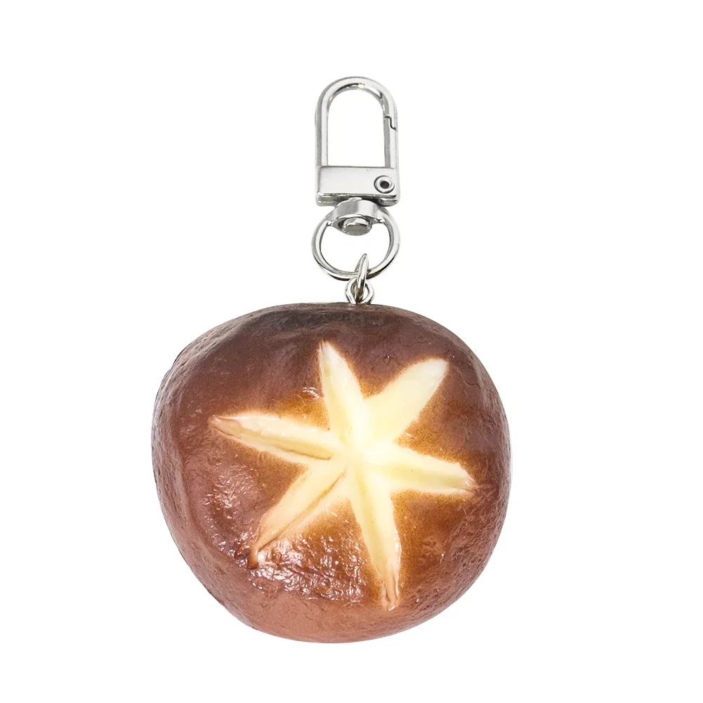 Simulation Food PVC Flower Knife Mushroom Key Chain Strange Girl Bag Mushroom Hanging Decoration Hotel Window Display Model