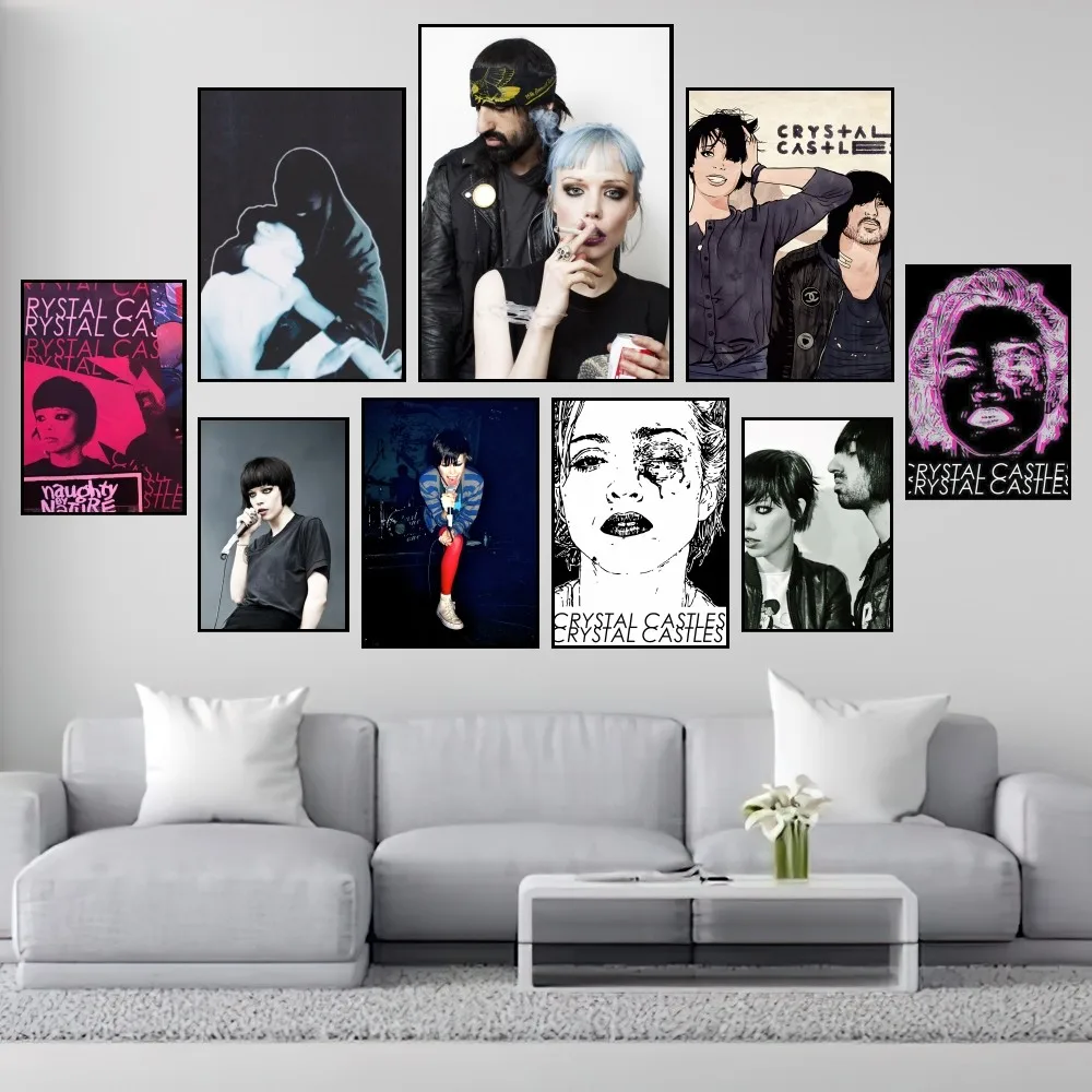 

Crystal Castles Band Poster Prints Wall Painting Bedroom Living Room Decoration Office Small