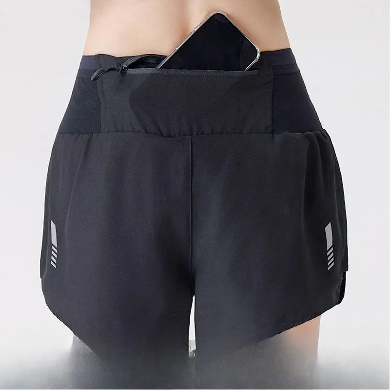 

Спортивные шорты с высокой талией, нескользящие, легкие, для йоги и фитнеса, повседневные, для активного отдыха, удобные, незаменимые