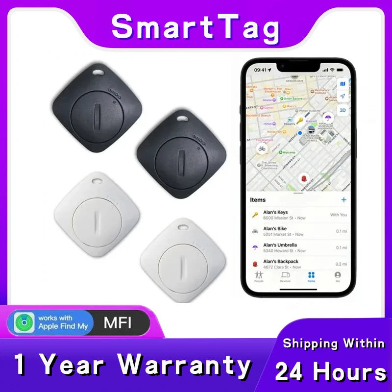 AiYaTo Localizador TrackerBluetooth Key Finder work with Apple Find My Global Network Smart AirTag Tracker Item Locator for Bag