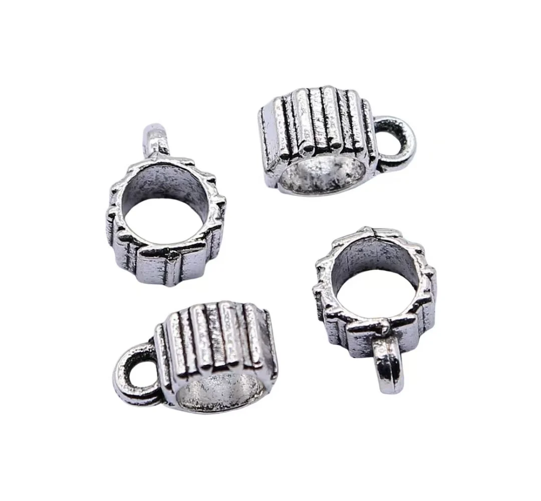 

70pcs 9x5mm Zinc alloy metal tibetan silver plated bead connector T0618 for jewelry making