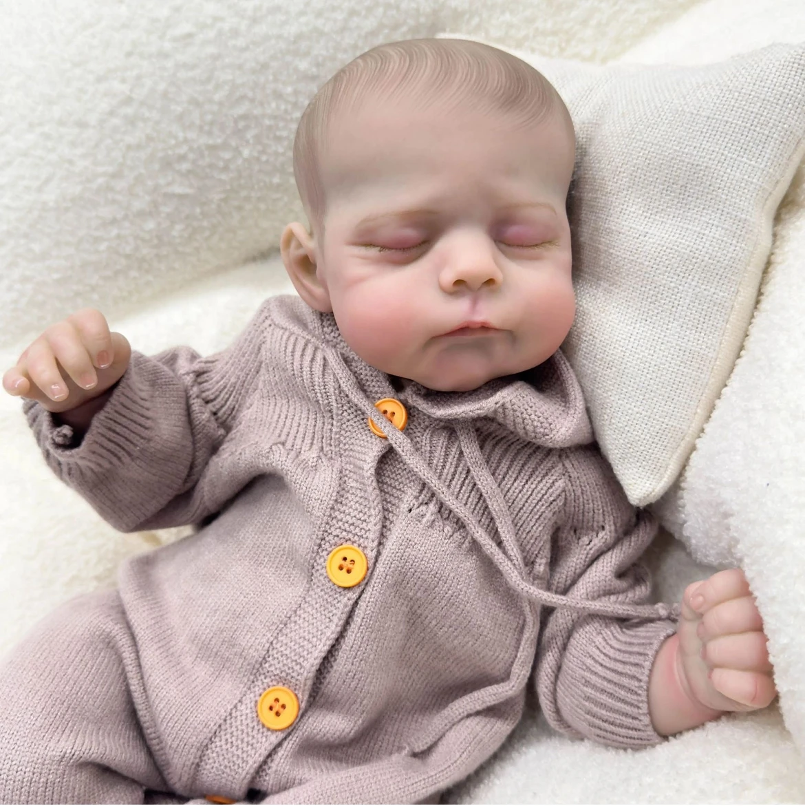 

Ultra-Realistic 19" Erica Reborn Doll with Peaceful Sleep Expression Handmade Fashion Collection Perfect Christmas Gift for Kids