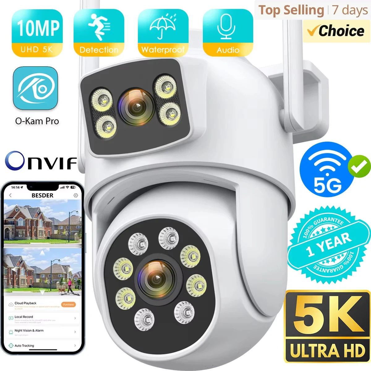 10MP Ip Camera Wifi… - image