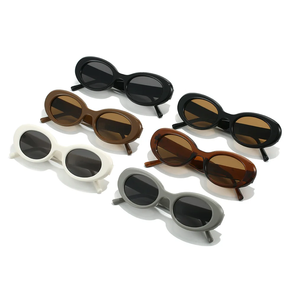 Trendy Fashionable Oval Small Frame Sunglasses for Women & Men  Chic Eyewear  Stylish Shades Cool Sunglass for Every Occasion