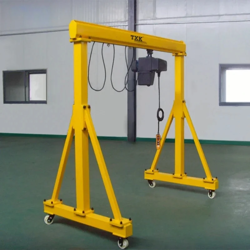 TXK 1 ton mobile small manual gantry Crane made in China