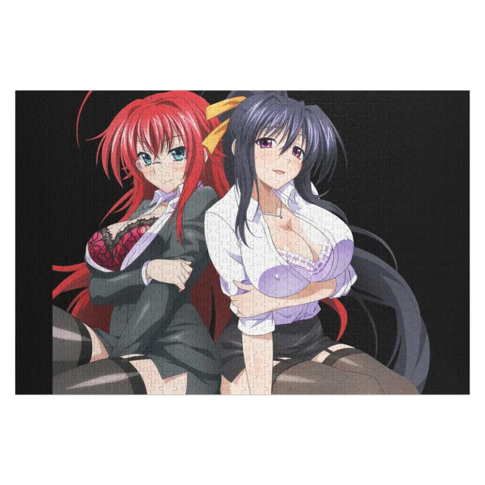 

himejima akeno and rias gremory Jigsaw Puzzle Iq Toddler Toys Personalized Child Gift Personalized For Kids Puzzle