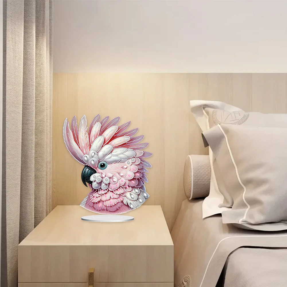 الاكريليك شكل خاص الطيور الجدول الأعلى الماس اللوحة زخرفة أطقم 5D DIY الماس الفن منضدية زينة غرفة نوم ديكور للطاولات #3