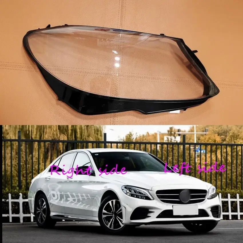 

Car headlamp lens for Benz C-Class W205 C180 C200 c260l C280 C300 2019 2020 car headlight cover headlamp lens auto shell cover