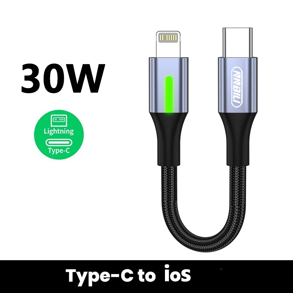 NNBILI 0,25M 0,5M Kurzes Typ-C-zu-USB-C-Kabel Schnellladung für iPhone 16 15 Xiaomi Samsung Huawei Powerbank USB-C-Datenkabel