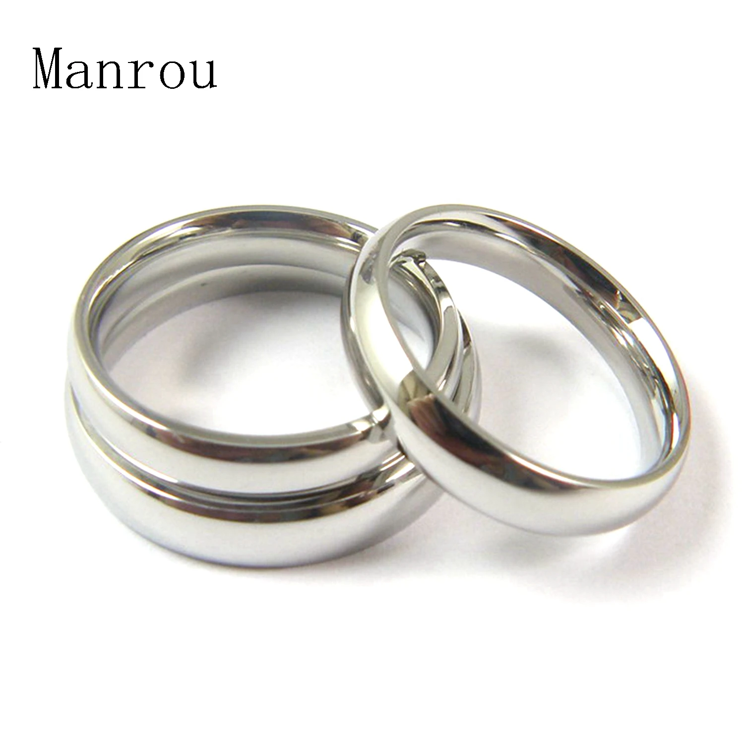 Wholesale 36PCS 4mm High Polished Stainless Steel Jewelry Rings,Simple Band intrados rings