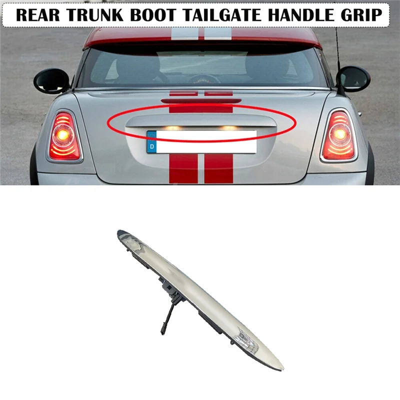 51137074020 بجولة التمهيد غطاء صندوق السيارة مقبض خلفي قبضة لسيارات BMW Mini 5 R50 R52 R53 2000-2008 الباب الخلفي التبديل 51137167530 قطع غيار السيارات-A