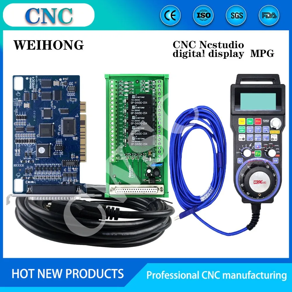 

Nc Studio USB wired remote control handle Weihong DSP control handle for CNC engraving and cutting machine XHC LHB03B