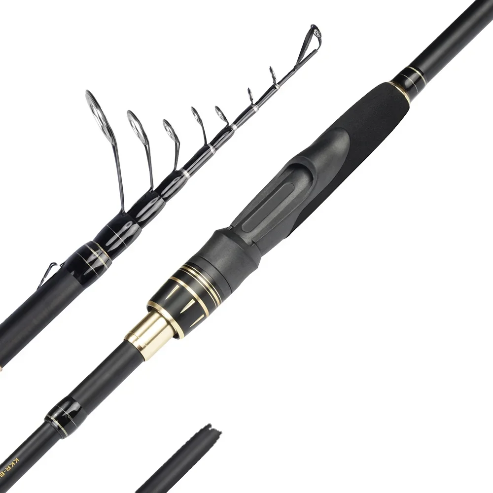 Fishing Rod Two Sections Vibration Type Spinning Fish Hand Fishing Tackle Sea Rod Carbon Portable Telescopic Winter Outdoor