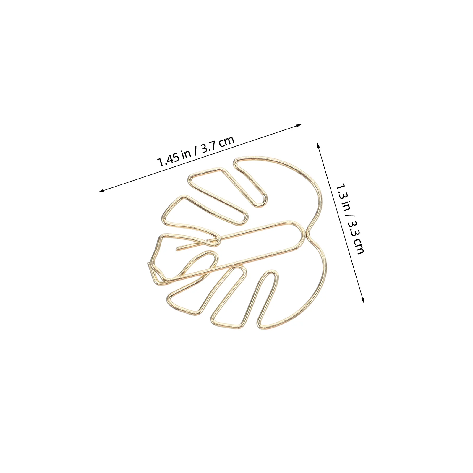 50Pcs Vintage Journal Book Clips - Gold Monstera Leaf Metal Paper Clips - Mini Planner Page Markers for Stationery Craft Note