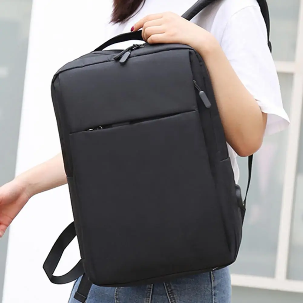 Laptop Backpack External USB Charging Wider Shoulder Multi Pockets Carrying Notebook Laptop USB Backpack School Bag for Business