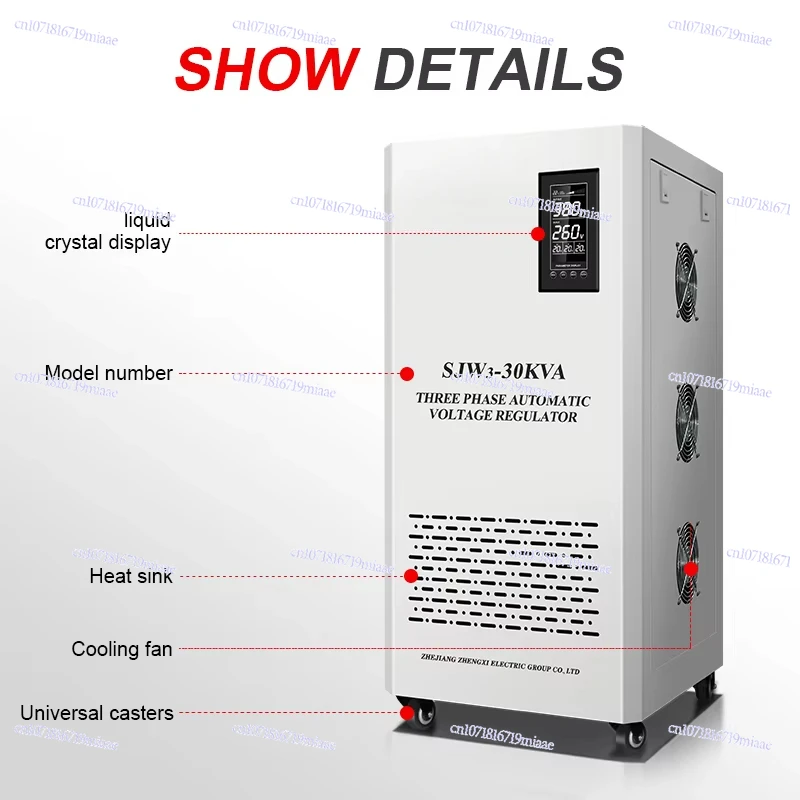 

High Precision Numerical Control Industrial Power Supply 380 Volts High Power 10kva 30kva 50kva Three-phase AC Automatic