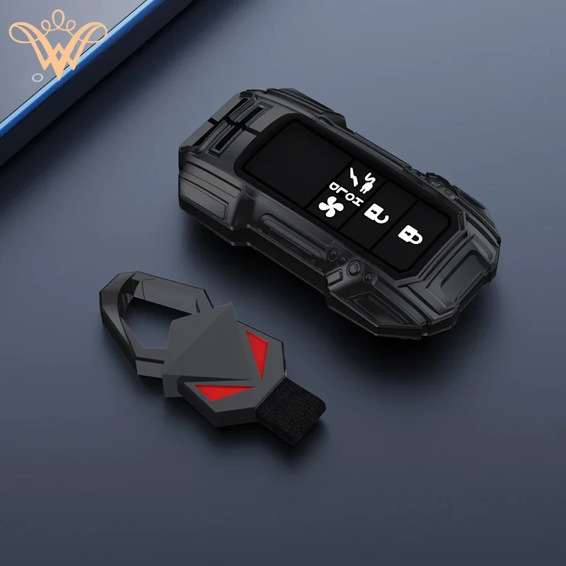 

Zinc Alloy Car Key Case Cover For Honda Clarity 2017 2018 2019 2020 2021 Smart Remote Key Fob CRV PHEV Hybird Car Accessories