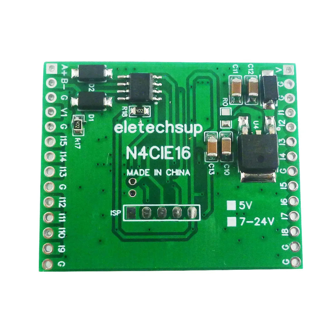 16-Channel RS485 Analog Collector for Arduino and Raspberry Pi, Ideal for Inverter and Converter Projects