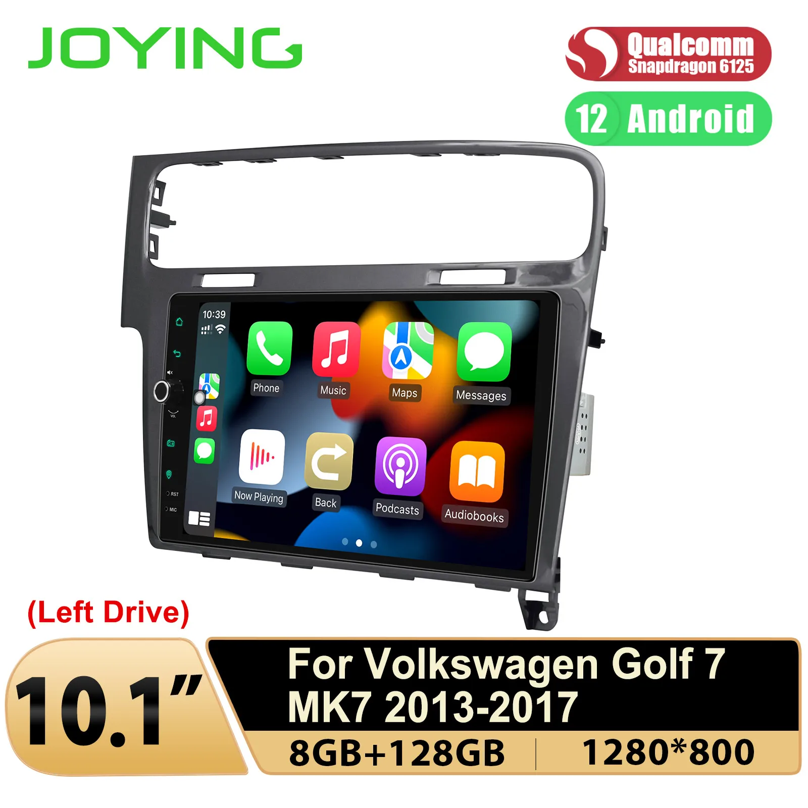 Joying 10.1 Inch Upgrade Android Car Radio Stereo Autoradio Multimedia Player Head Uint For Volkswagen VW Golf 7 MK7 2013-2017