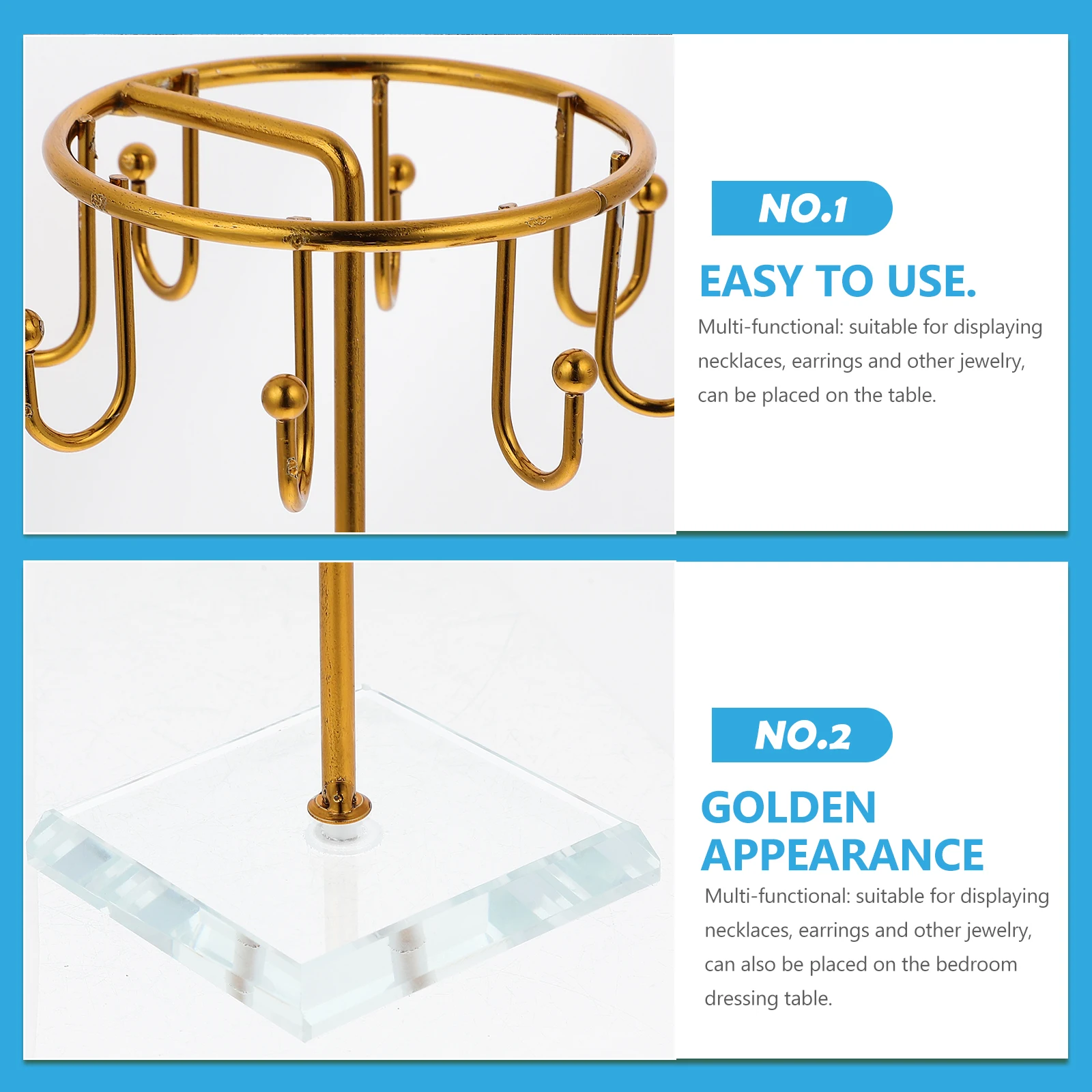 

Umbrella Shaped Jewelry Stand Metal Holder For Necklaces Earrings Bracelets Ring Organizer Storage Rack Display Stand