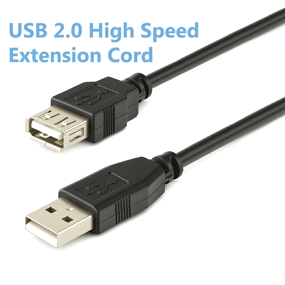 Short USB 2.0 Extension Cable USB A male to Female Data Power Extension cord USB Cable for PC Laptop Keyboard Phone PC laptop