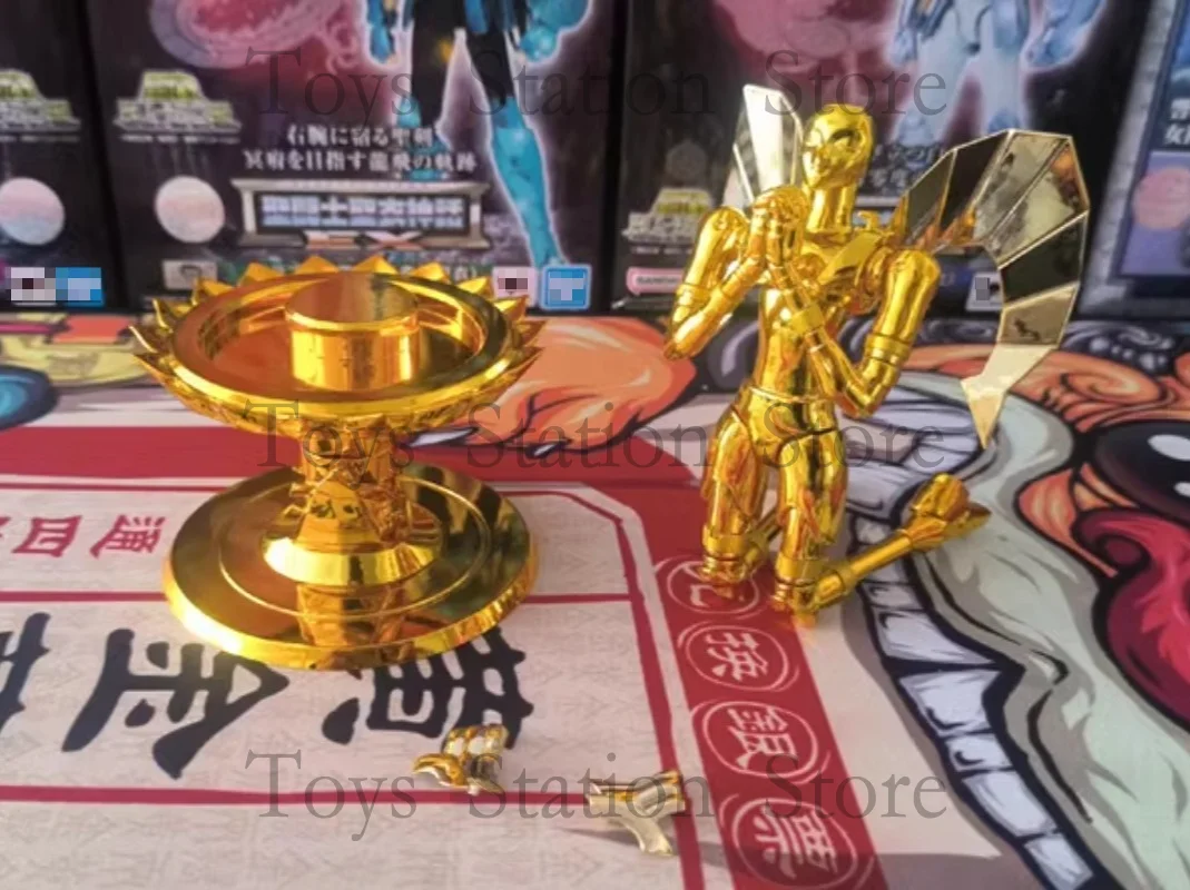 Peças genuínas do modelo saint seiya mito pano totem com base de lótus para ex virgem shaka figura de ação brinquedos peças de reposição substituídas