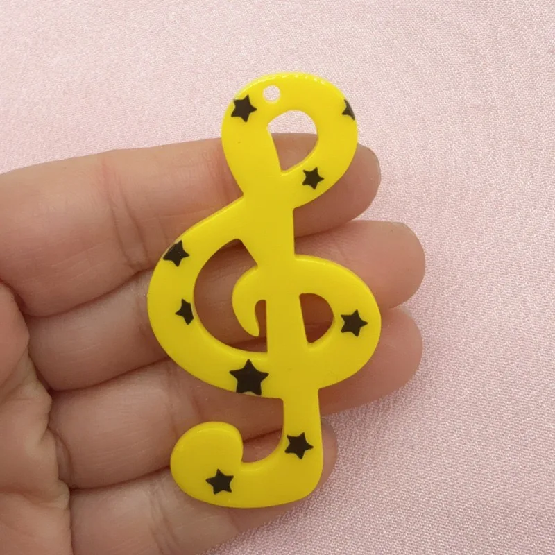10pcs Star Note Acrylic Accessories DIY Hair Clip Headpiece Handmade Material Cream Glue Phone Case Wholesale image 5
