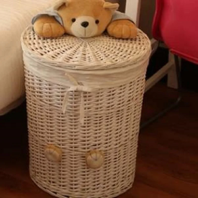 Creative Cute Toy Storage Box, Dirty Laundry Basket, Wicker HomeSimple Decoration, Organizer, Room, Bathroom Organization, 2023