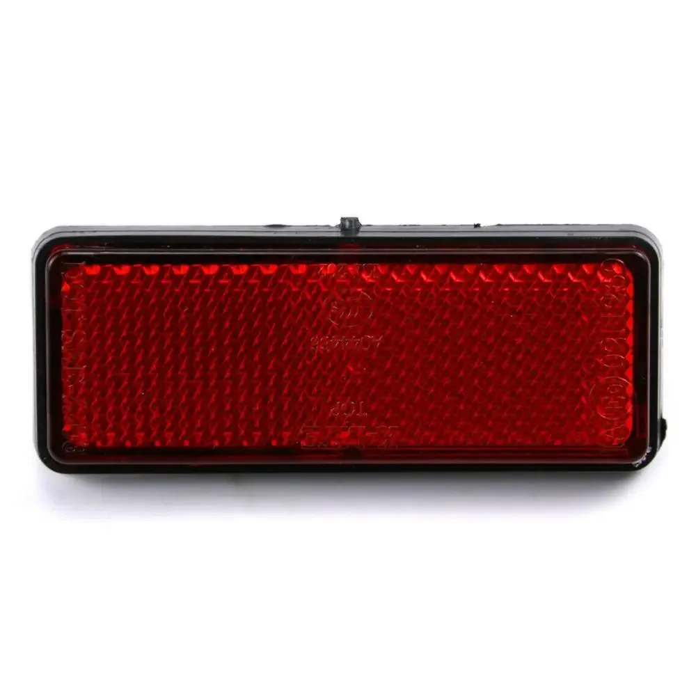 2PCS Red Rectangle Brake Reflector Caution Warning Plate for bicycle bike car scooter
