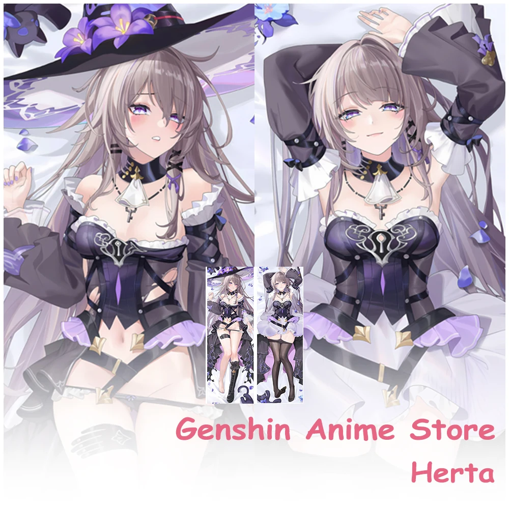 

Game Honkai Impact 3 Herta Fullbody Dakimakura Cover Anime Pillowcase Life Size Otaku Sleeping Cushion Cover Cosplay Props