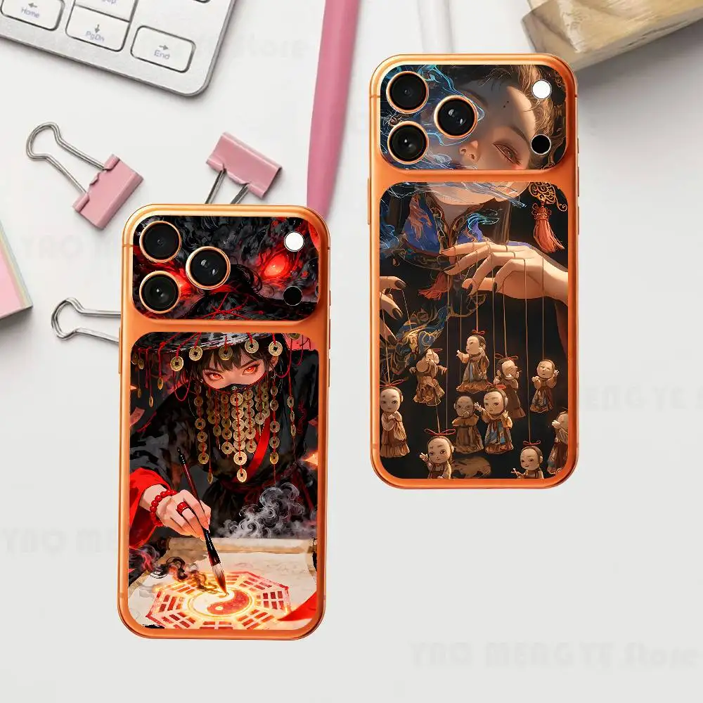 

Horror Weird Gu For Iphone 17 Pro ProMax Back Protective Decorative Sticker Back Cover