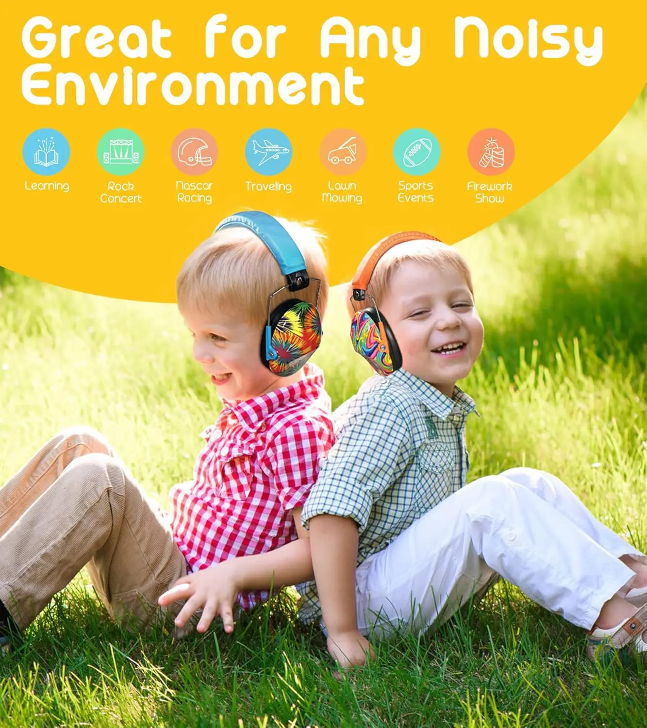 ZOHAN Hearing Protection Children Kids Earmuffs Ear Noise Reduction Defender Protecter for Toddler Sensitive Ears Headphones