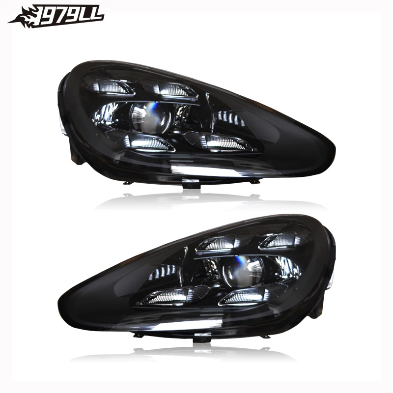 958.2 Car Accessories LED Headlights for Porsche Cayenne 958.2 2015-2017 Upgrade 2021 Pdls Style