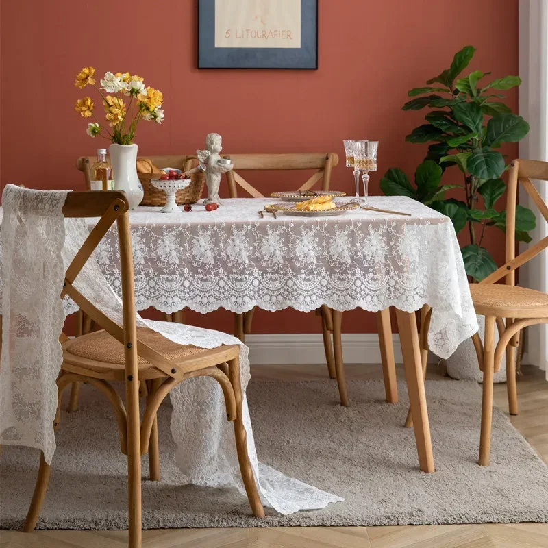 Banquet Decor Supply Table Runner Floral Table Path Vintage Lace Table Cover Lace Tablecloth Hotel Home Birthday Wedding Party