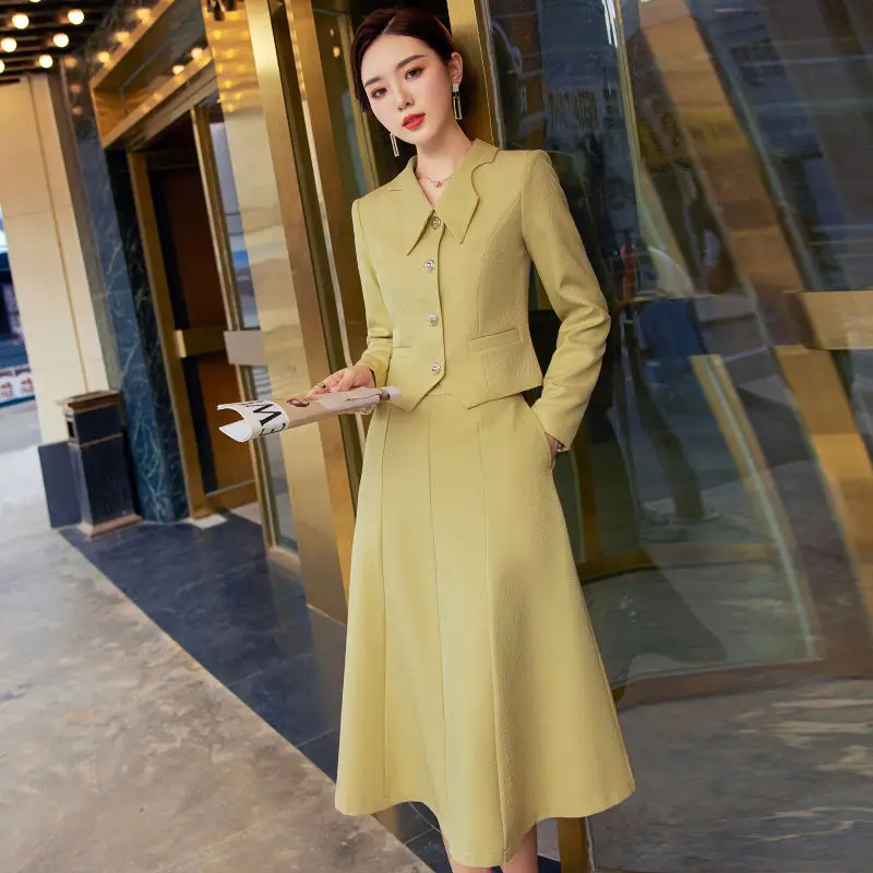 2-A98   Spring women's 2023 new style small suit women's ultra-short slim fit skirt suit ece suit